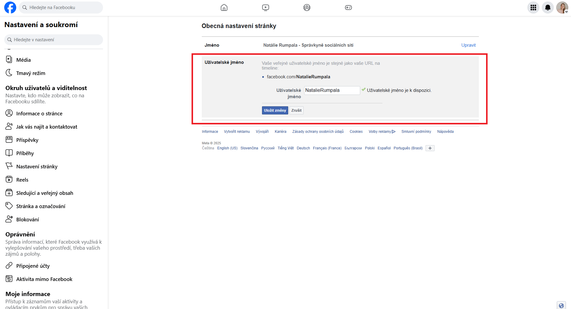 Praktický návod: Jak si změnit URL adresu u svého firemního facebookového profilu?